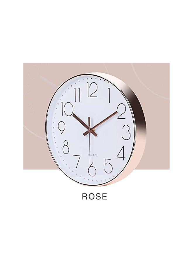 IAF Digital Wall Clock Large Display, 16.2” LED Digital Clock with Temperature and Auto Dimming, Easy Track The Time, Date and Day of Week, with Remote Control (Rose Gold (12 inch)) - Image 2