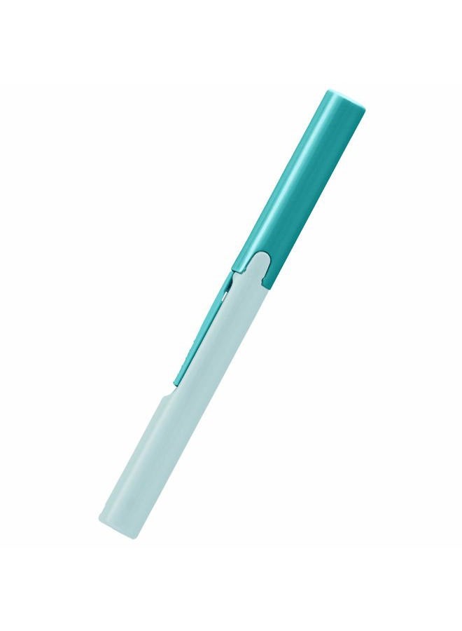 Plus Pen Style Non Stick Compact TSA Twiggy Scissors with Cover Turquoise - Image 2