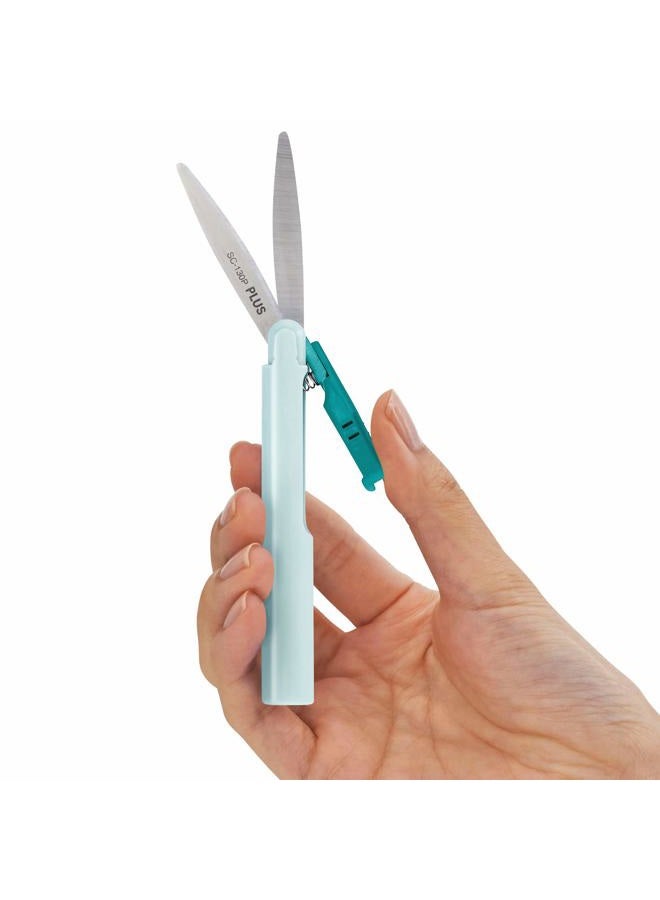 Plus Pen Style Non Stick Compact TSA Twiggy Scissors with Cover Turquoise - Image 5