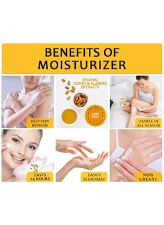 LILIUM Honey & Almond Nourishing Face & Body Lotion With Gold Cleansing Milk 500Ml Each  - Image 5