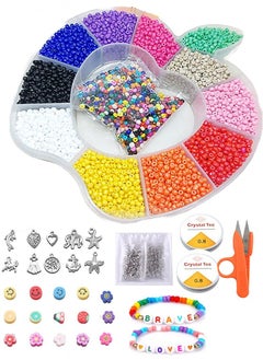 Mountain Gems Craft Beads Assorted Kit with Organizer Box for DIY Jewelry Making  - Image 1