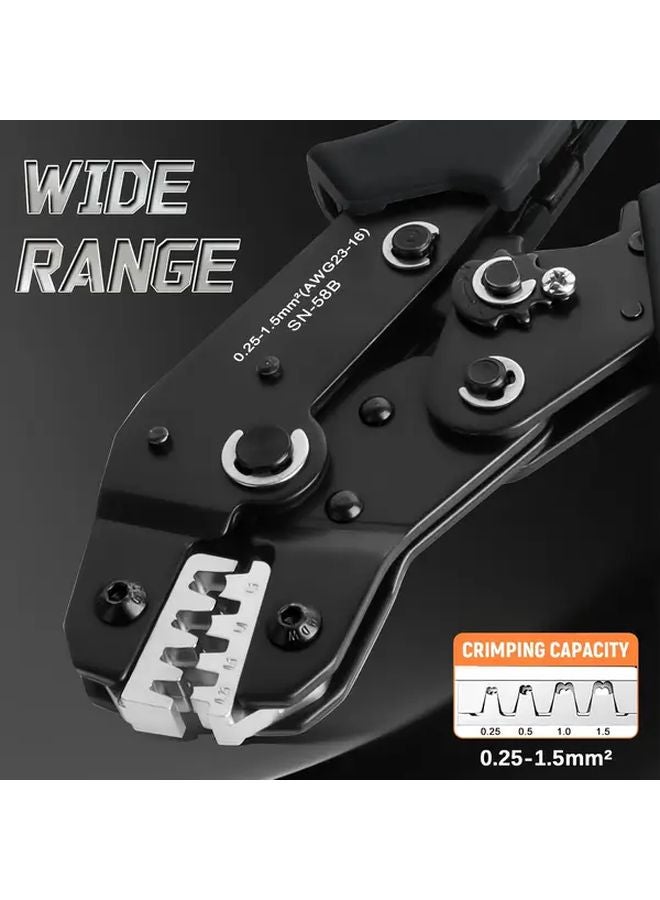 SN 58B 1550PCS Dupont Crimping Tool Set With Connectors Ratchet Pliers Wire Stripper - Image 5