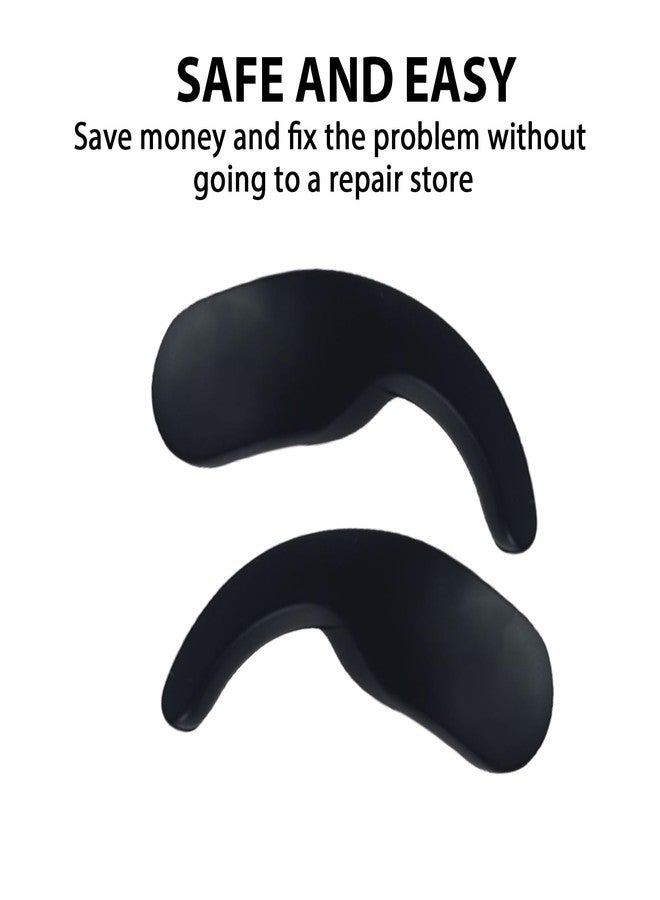 Adhiper 1 Pair Ear Hooks,Replacement Ear Hooks Wingtips for Beats Fit Pro Earbuds,Silicone Repair Parts Fit Pro Ear Wings Replacement (Left & Right Black) - Image 4