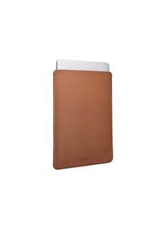 Comfyable Laptop Sleeve 14 Inch Bag Compatible With Macbook Pro M1 14 Inch 2021 A2442 & Old Versioned 13-13.3 Inch Macbook Pro/Macbook Air, Faux Leather Cover Bag, Brown  - Image 2