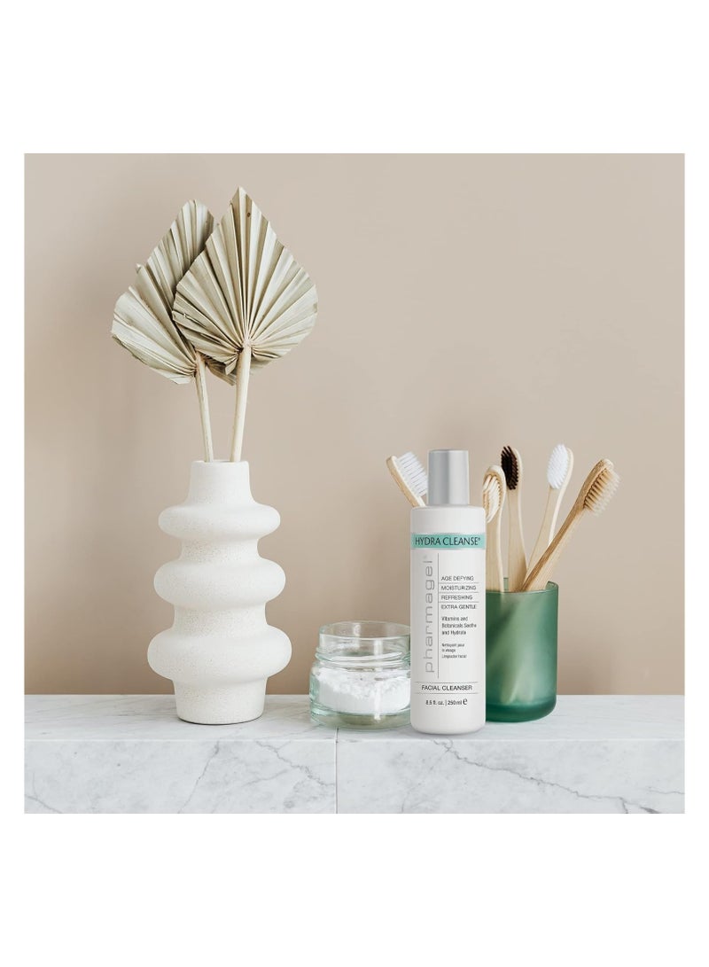 Pharmagel Hydra Cleanse Water Rinseable Facial Cleanser for All Skin Types | Natural Face Wash | Hydrating, Age Defying, and Revitalizing Face Cleanser | 8.5 fl. oz. - Image 2