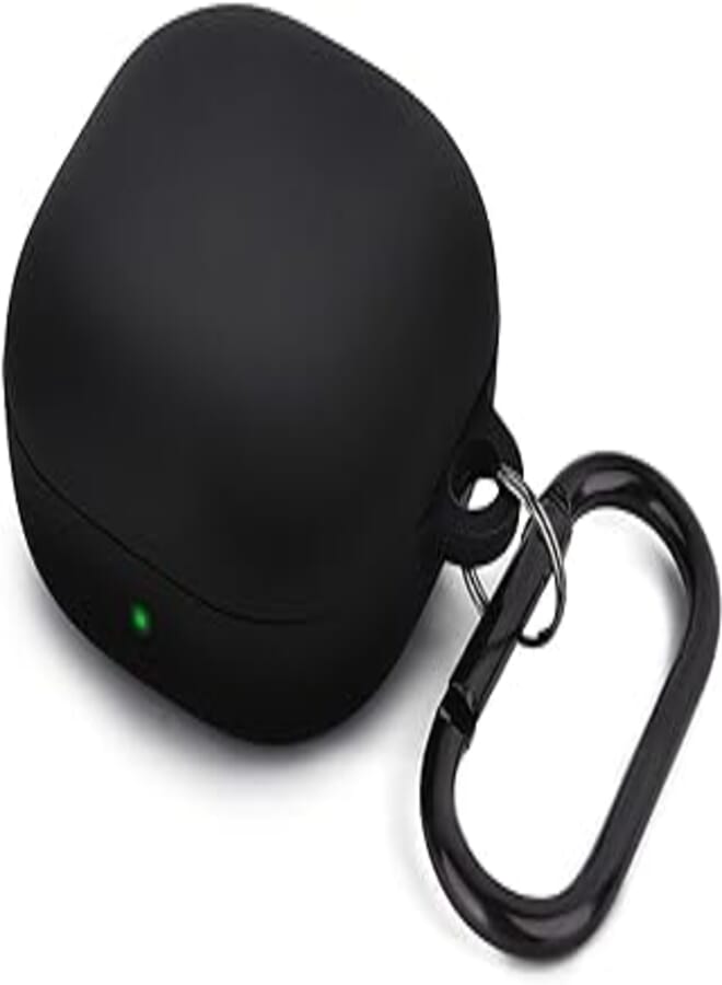 AIRSPO Silicone Case Compatible for Samsung Galaxy Buds 2 Pro/Galaxy Buds2/ Galaxy Buds Pro/Galaxy Buds Pro 2/ Galaxy Buds Live/Galaxy Buds FE Case (Black)