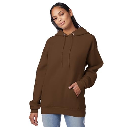 Hanes Men's EcoSmart Hoodie, Midweight Fleece Sweatshirt, Pullover Hooded Sweatshirt for Men Army Brown - Image 4