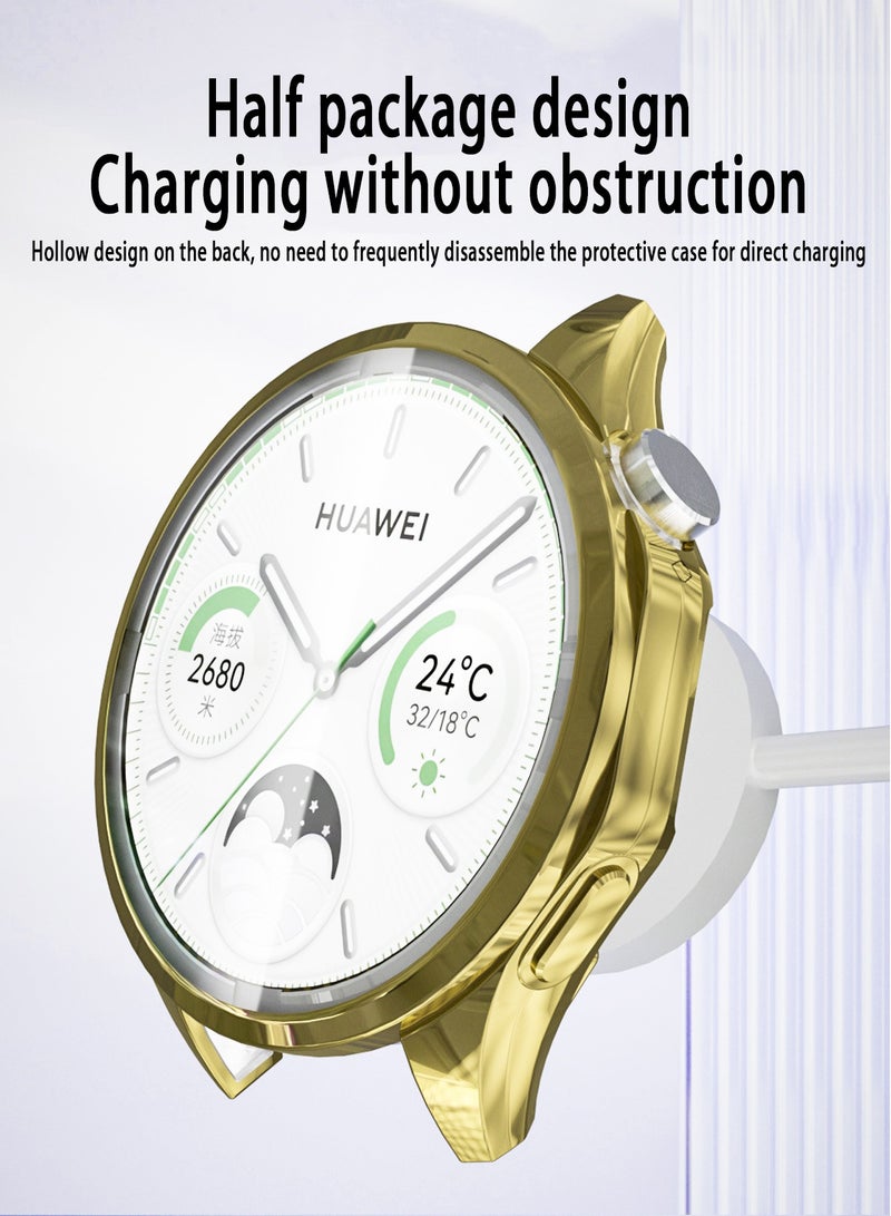 إكس ليفيل حافظة مع واقي شاشة من الزجاج المقوى متوافق مع ساعة هواوي GT4 مقاس 46 ملم - Image 3