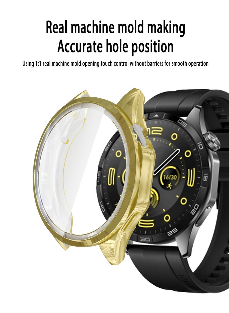 إكس ليفيل حافظة مع واقي شاشة من الزجاج المقوى متوافق مع ساعة هواوي GT4 مقاس 46 ملم - Image 2