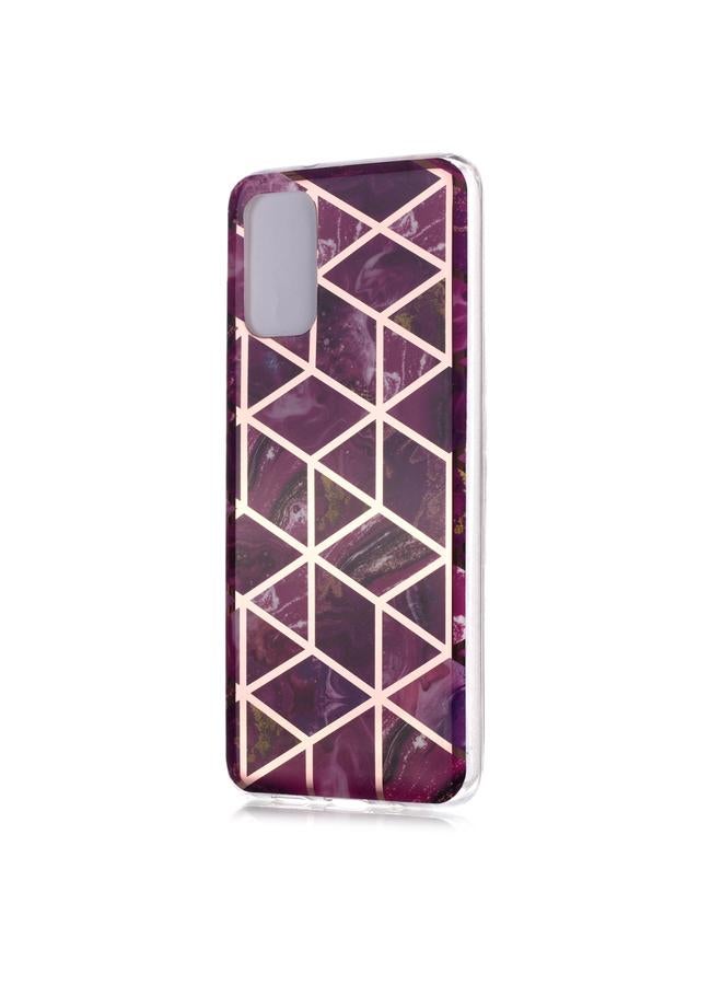 Zaboon Case For Galaxy S20+ Plating Marble Pattern Soft TPU Protective Case - Image 2