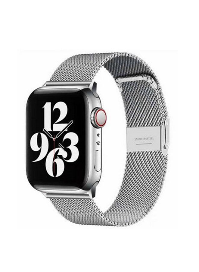 Stainless Steel Wrist Band For Apple Watch 40 mm Silver