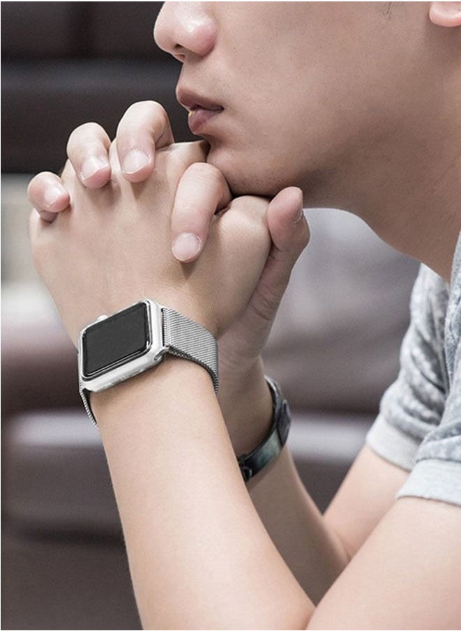 Generic - Stainless Steel Wrist Band For Apple Watch 40 mm Silver - Image 1