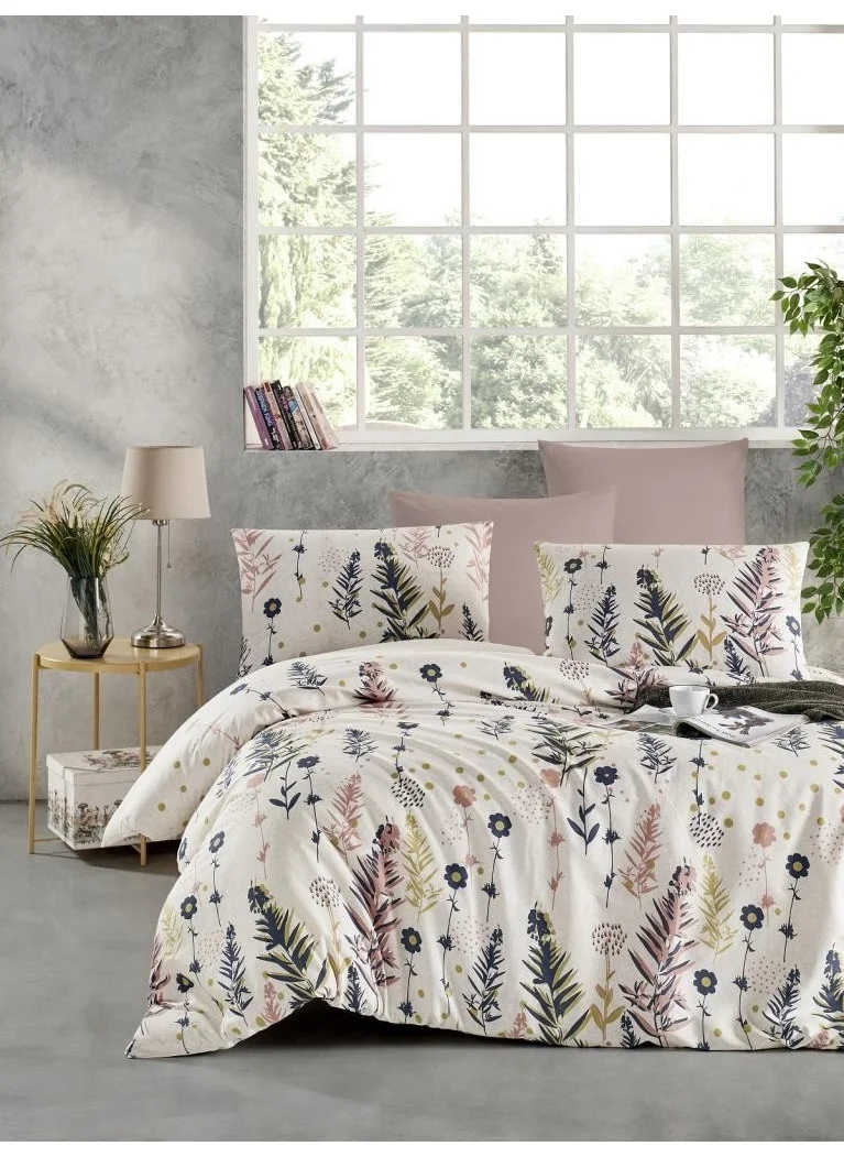 Ender Home Flower Pattern Printed Double Duvet Cover Set 200X220 Ranforce