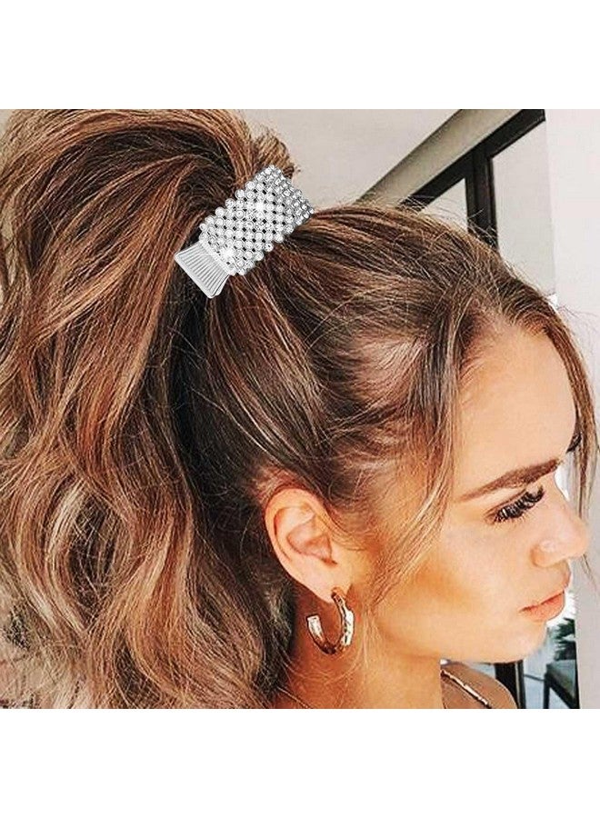 CAKURE Rhinestone Hair Clips for High Ponytail Gold Metal Fish Hair Claw Clips Hair Jaw Clips Styling Hair Accessories for Women and Girls (Pack of 3) - Image 5