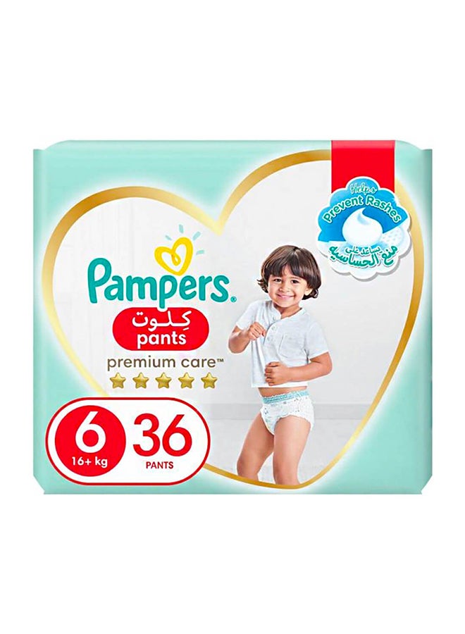 Pampers Pants Baby Diapers, Size 6, +16 Kg, 36 Diapers