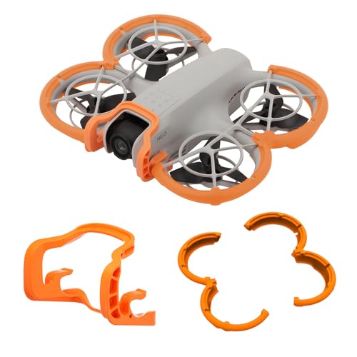 FSIDIWT Neo Propeller Guard Protector Gimbal Bumper Guard for DJI Neo 2 in 1 AntiCollision Protection Guard Set for DJI Neo Accessories Not Suitable for DJI Neo 2 Orange - Image 1