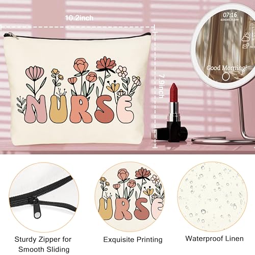 DOGMEM Nurse Gifts Nurse Appreciation Gift Set for Women Christmas Gifts for Nurses Week Nurses Graduation Gift for Nursing Student with Canvas Bag Socks Affirmations Cards 16 Oz Can Glass - Image 4