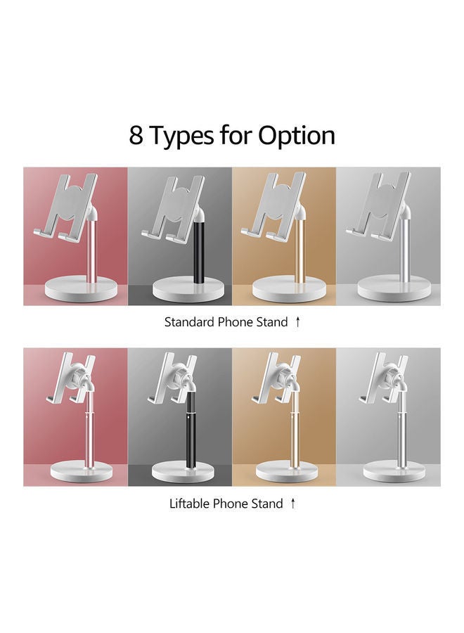 NIBEMINENT Aluminum Alloy Phone Stand for Desk / Bed Smaller than 10 Inch Pink  - Image 2