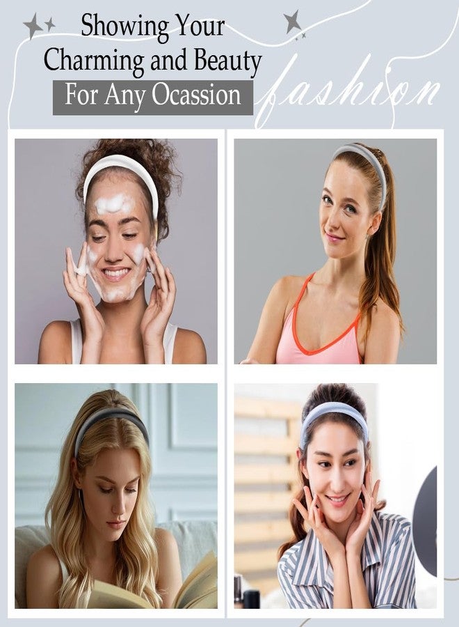 أبرنس مجموعة أطواق شعر ساتان من Aprince، 5 قطع، أطواق شعر رفيعة 0.5 بوصة للنساء، أطواق شعر مبطنة بإسفنج ناعم للفتيات، أطواق شعر حريرية مانعة للانزلاق والتجعد، إكسسوارات شعر أنيقة وعصرية وخفيفة الوزن - Image 5