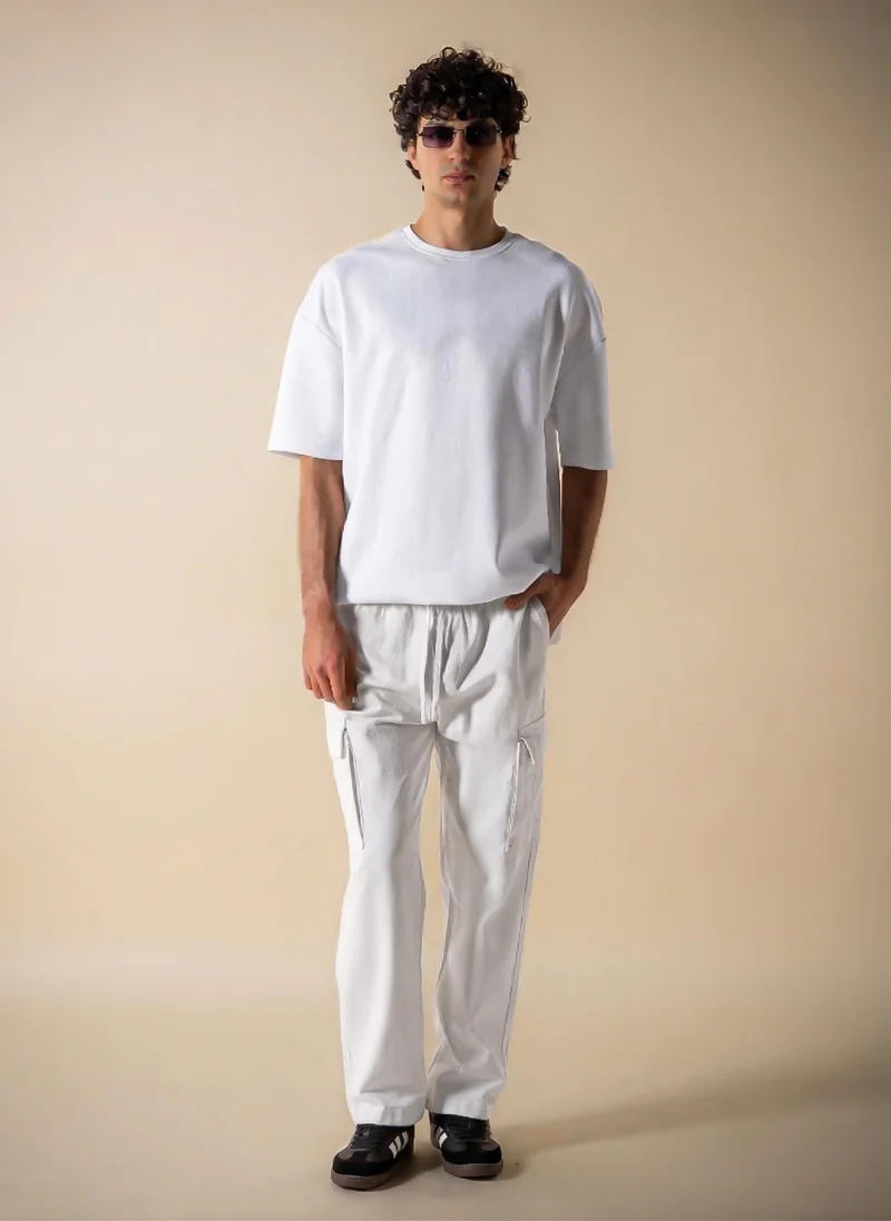 شايبس SOFT DENIM CARGO POCKET TROUSERS