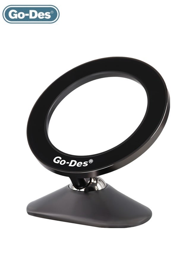 جو-ديز حامل هاتف مغناطيسي للسيارة مع مغناطيس قوي N52، دوران 360 درجة، متوافق مع MagSafe، حامل لوحة القيادة لأجهزة iPhone وAndroid، تصميم مضغوط، قبضة آمنة - Image 1