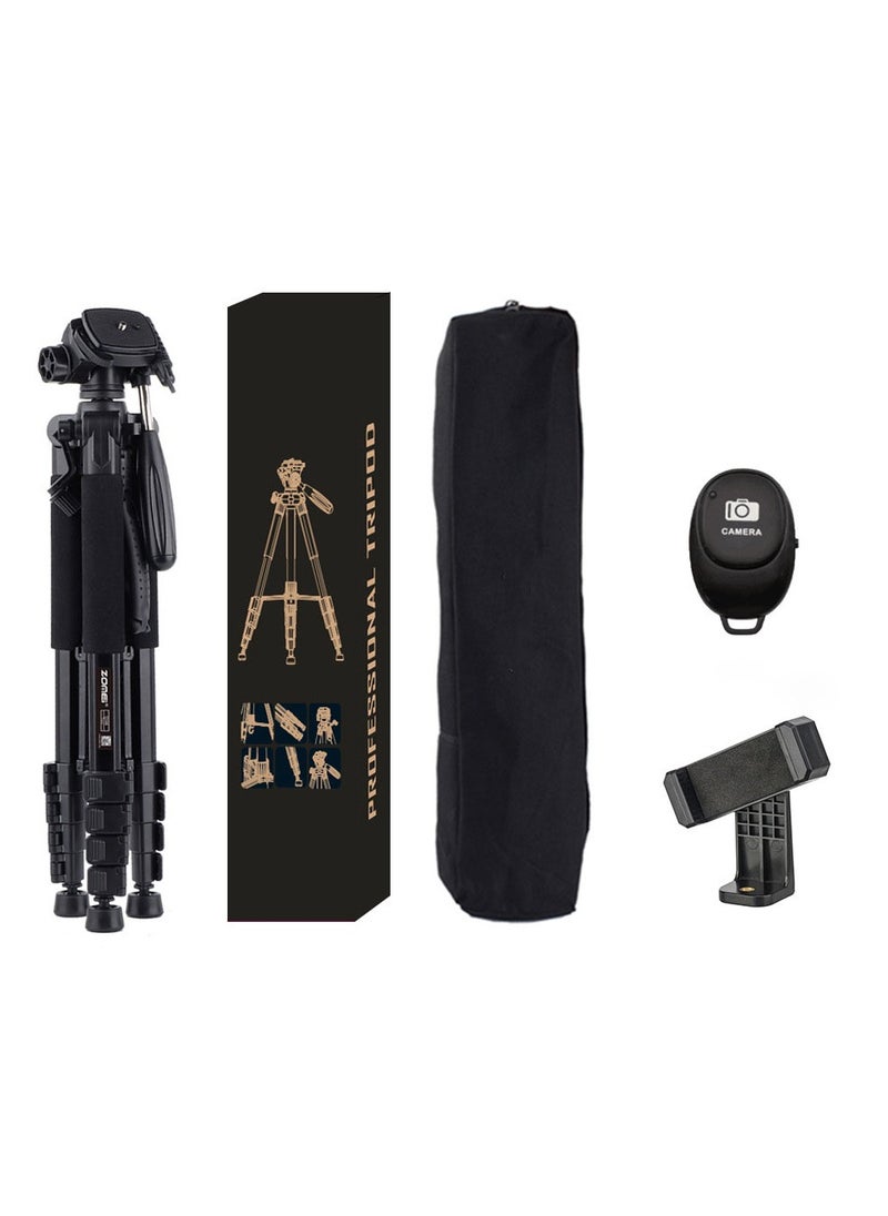 Zomei Q188 Portable Tripod,  Extendable Phone Tripod, Camera Stand With  Bluetooth and Remote control set , Mobile Stand for Making Video,black  - Image 2