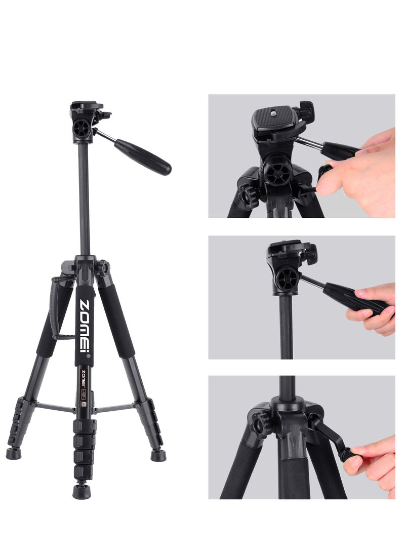 Zomei Q188 Portable Tripod,  Extendable Phone Tripod, Camera Stand With  Bluetooth and Remote control set , Mobile Stand for Making Video,black  - Image 5
