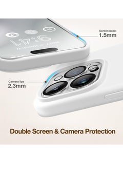 Houmt iPhone 15 Pro Case Cover with 1Pcs Camera Protection and 1 Pcs Screen Protector Compatible with iPhone 15 Pro Liquid Soft Silicone Inside Microfiber Lining Slim Thin Protective Cover  - Image 5