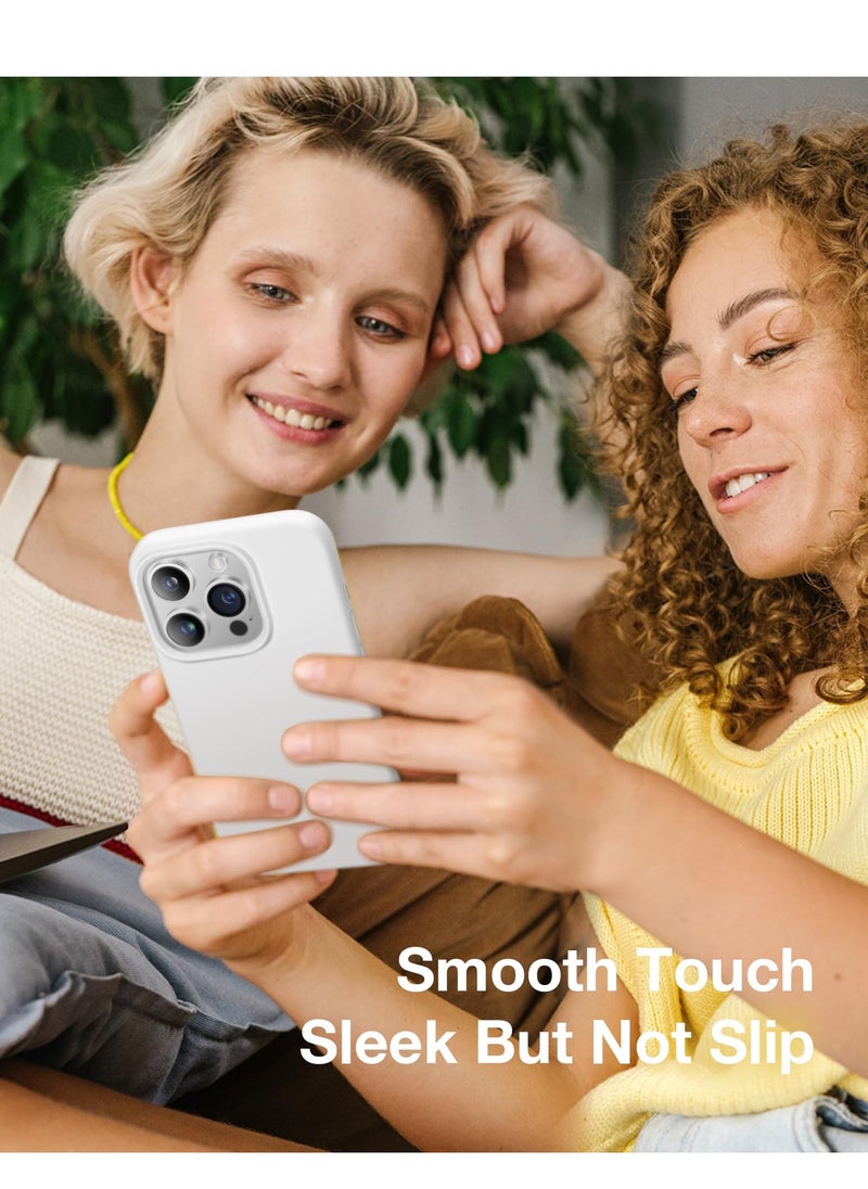 Houmt - iPhone 15 Pro Case Cover with 1Pcs Camera Protection and 1 Pcs Screen Protector Compatible with iPhone 15 Pro Liquid Soft Silicone Inside Microfiber Lining Slim Thin Protective Cover - Image 1