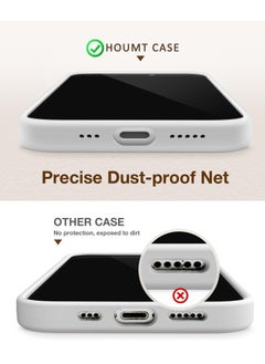 Houmt iPhone 15 Pro Case Cover with 1Pcs Camera Protection and 1 Pcs Screen Protector Compatible with iPhone 15 Pro Liquid Soft Silicone Inside Microfiber Lining Slim Thin Protective Cover  - Image 4