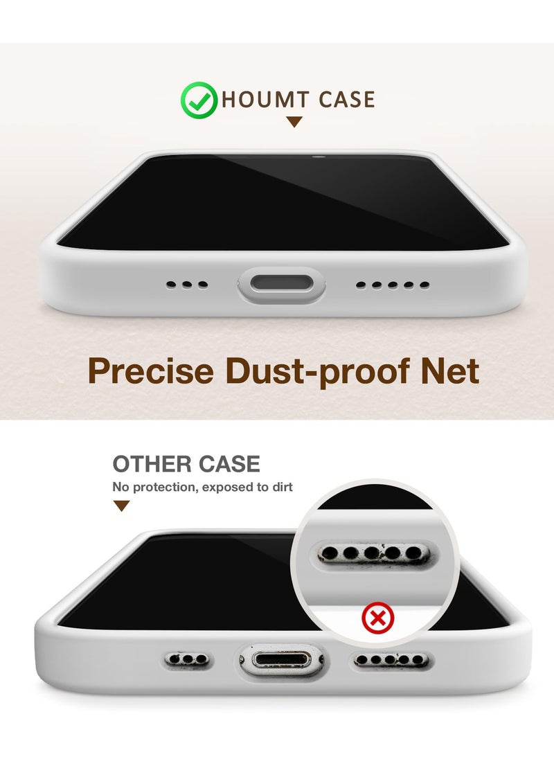 Houmt - iPhone 15 Pro Case Cover with 1Pcs Camera Protection and 1 Pcs Screen Protector Compatible with iPhone 15 Pro Liquid Soft Silicone Inside Microfiber Lining Slim Thin Protective Cover - Image 1