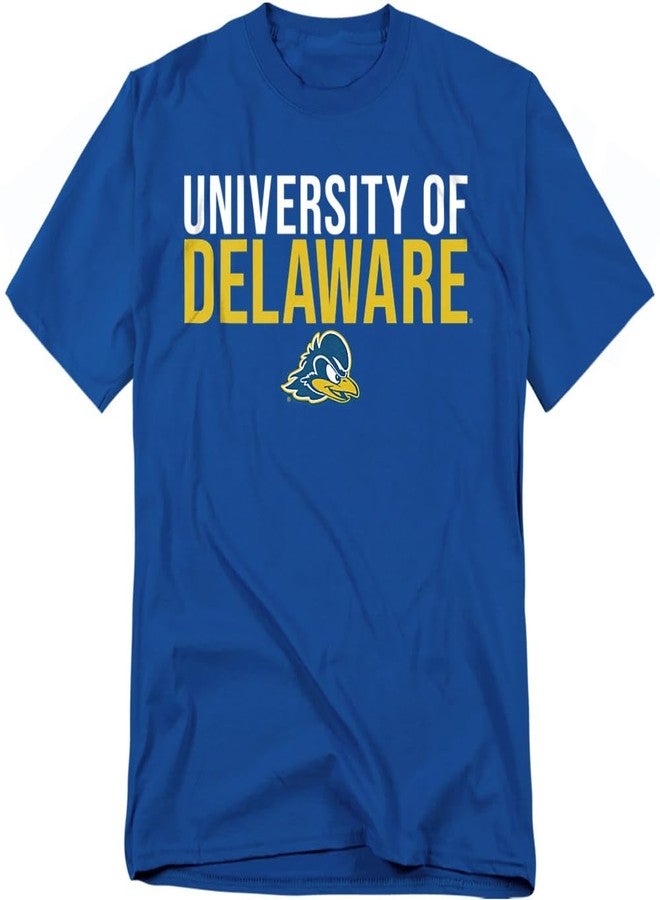 LOGOVISION University of Delaware Official Stacked Unisex Adult T-Shirt, Stacked, Large - Image 1