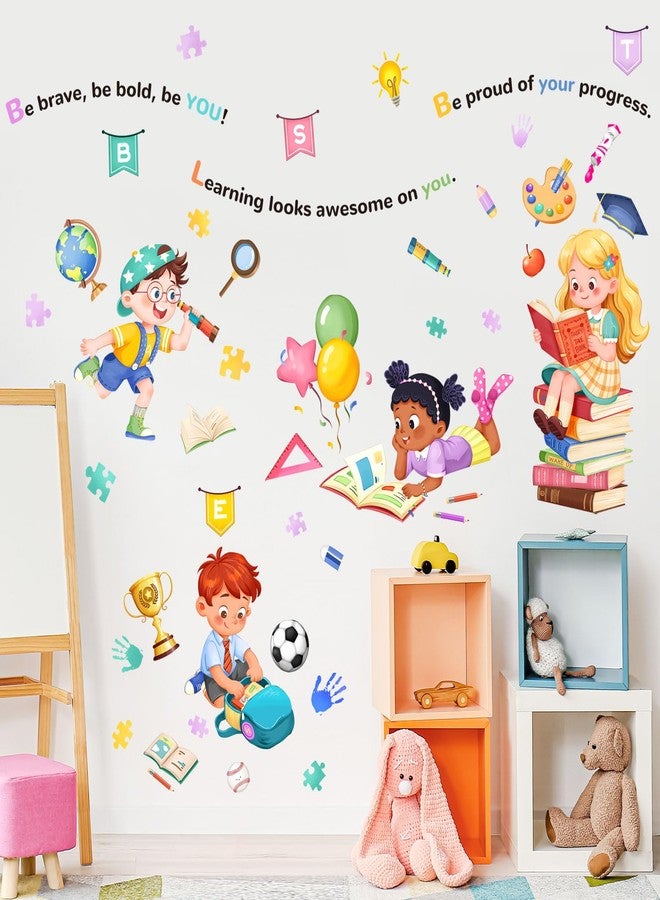 Supzone Educational Reading Corner Wall Decals Inspirational Quotes Motivational Positive Saying Wall Stickers - Baby Nursery Kids Room Daycare School Classroom Decor - Image 4