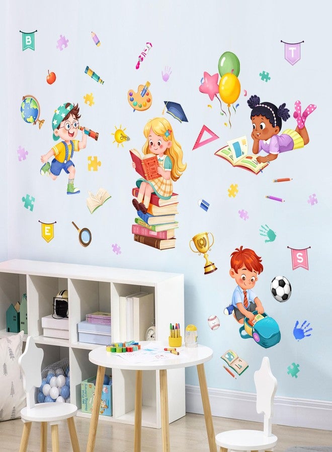 Supzone Educational Reading Corner Wall Decals Inspirational Quotes Motivational Positive Saying Wall Stickers - Baby Nursery Kids Room Daycare School Classroom Decor - Image 3