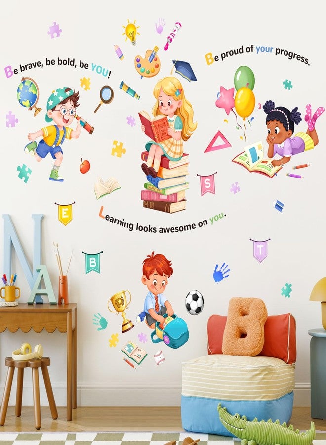 Supzone Educational Reading Corner Wall Decals Inspirational Quotes Motivational Positive Saying Wall Stickers - Baby Nursery Kids Room Daycare School Classroom Decor - Image 5