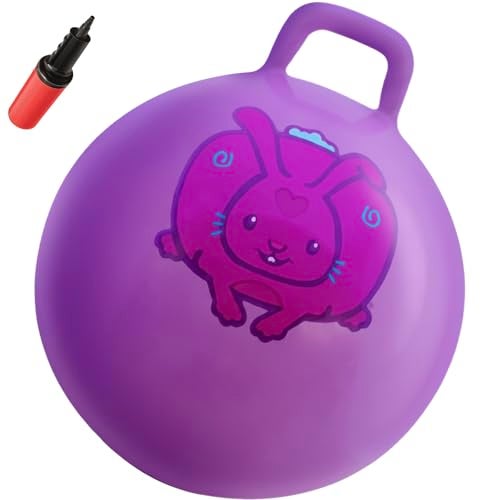 WALIKI Hop Ball for Boys and Girls Ages 36 18 Jumping Ball for School Sports Day Birthday Parties Outdoor Game Toy Purple - Image 1