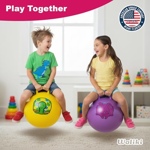 WALIKI Hop Ball for Boys and Girls Ages 36 18 Jumping Ball for School Sports Day Birthday Parties Outdoor Game Toy Purple - Image 5