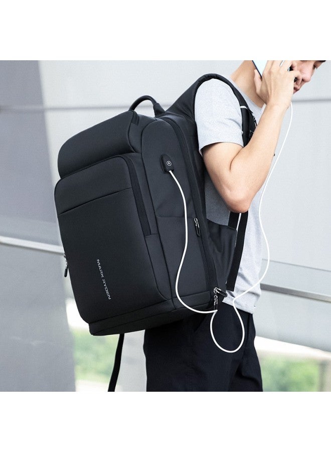 MARK RYDEN Marco Leiden Large Capacity Backpack, Men's Backpack, 15.6-inch Laptop Bag, Business Travel Bag, School Bag, Mr7080, Cool Black - Image 5