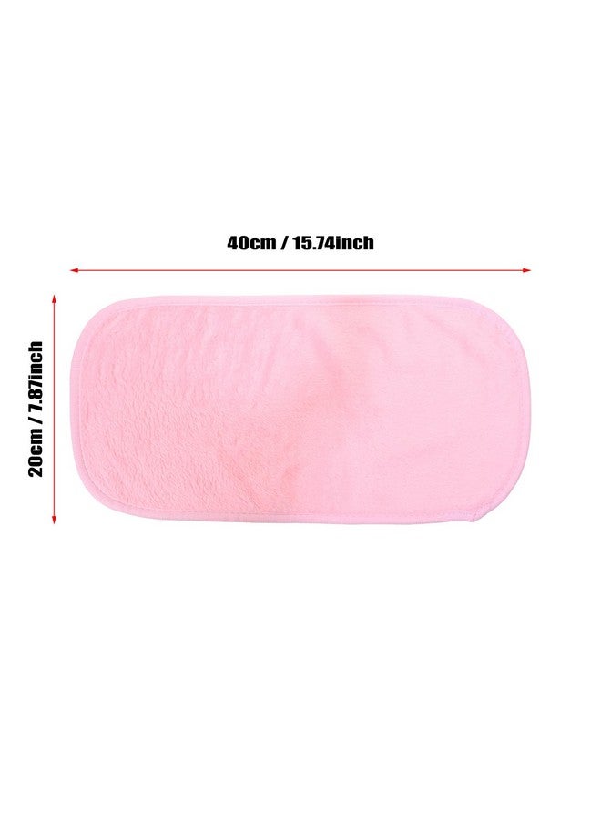 Mini Skater 3Pcs Makeup Remover Face Towels Soft Microfiber Reusable Facial Wash Cloth For Skin Hand And Face Eye Lips Beauty Facial Cleansing Eraser (Pink) - Image 2