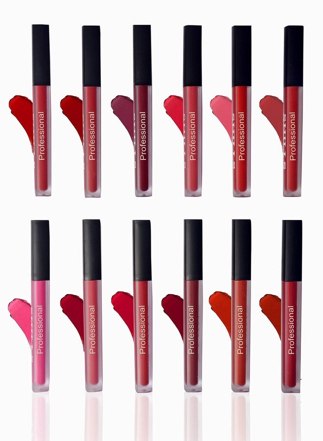 IGOODCO Matte Liquid Lipstick Long lasting Transferproof and Waterproof Lasts Up to 12 hours Liquid Lipsticks | Combo Set - 12 Pcs - Image 2