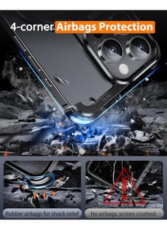 General Frameless Natural Titanium Case for iPhone 15 Pro Max 15 Pro 15 Plus 15 with Magsafe Stand Less Minimalist Bezel Thin Metal Hard Shockproof Ultra  - Image 4