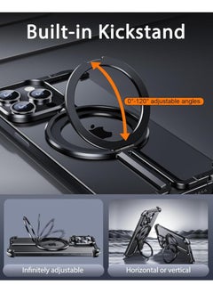 General Frameless Natural Titanium Case for iPhone 15 Pro Max 15 Pro 15 Plus 15 with Magsafe Stand Less Minimalist Bezel Thin Metal Hard Shockproof Ultra  - Image 5