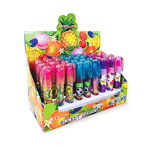 Linc Bensia Fruit Scented Rocket Eraser | Multicolour | Pack of 10 - Image 4