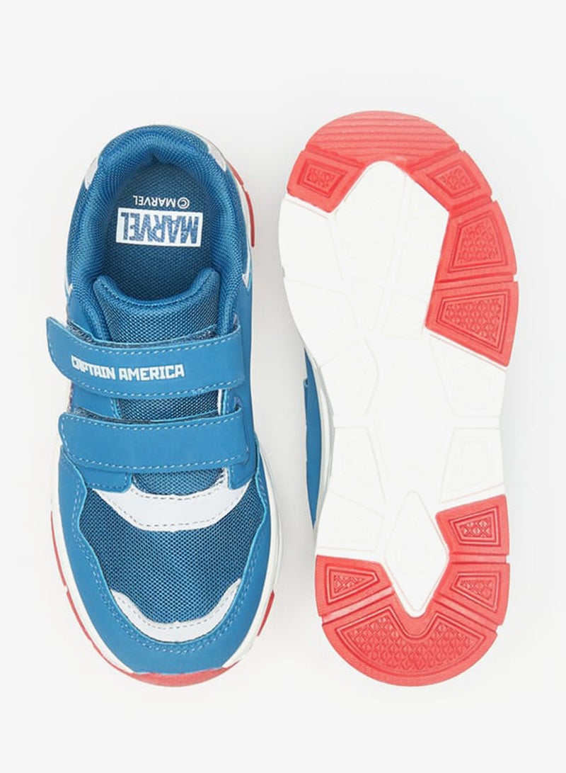 مارفل سنيكرز مارفل كابتن أمريكا بطبعة مع إغلاق بخطاف وحلقة - Image 4