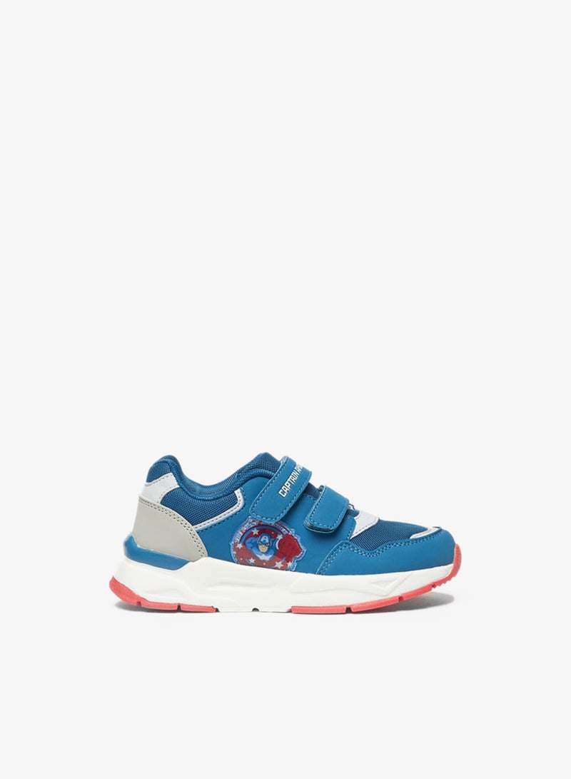 مارفل سنيكرز مارفل كابتن أمريكا بطبعة مع إغلاق بخطاف وحلقة - Image 1