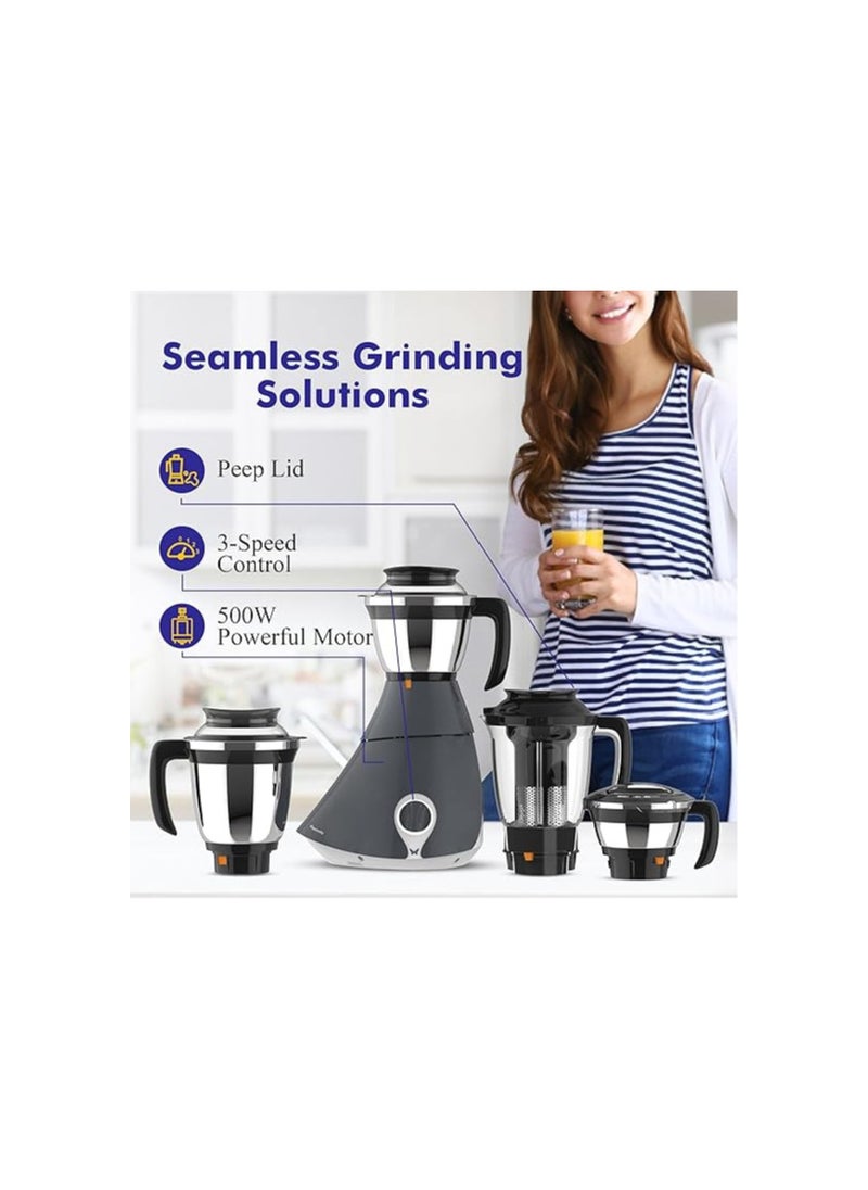 BUTTERFLY - Butterfly Matchless Mixer Grinder 4J, 110 V, Grey, 550 Watts - Image 1