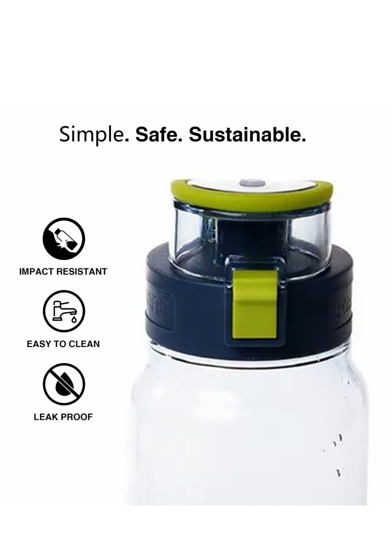 Fissman Water Bottle 840Ml For Kids Bpa Free Non-Toxic Green - Image 3