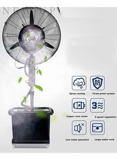 SP Pedestal Fans 26"/30" Metal Oscillating Commercial High-Velocity Outdoor indoor Mist Fan Black Industrial Cool  - Image 2