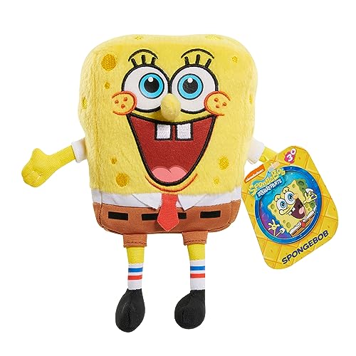 Spongebob Squarepants سبونج بوب سكوير بانتس دمية صغيرة بحجم 7 إنش من القماش القابل للجمع هدايا سلة عيد الفصح للأطفال من عمر 3 سنوات فما فوق من جاست بلاي - Image 1