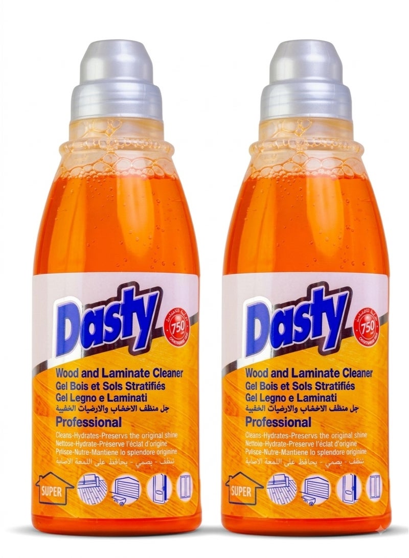 Dasty Wood & Laminate Cleaner 2x750ml - Image 2